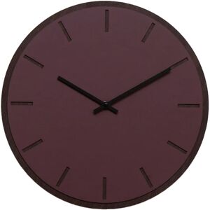 Hemverk Horloge murale en linoleum rouge D38cm