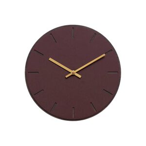 Hemverk Horloge murale en linoleum rouge D28cm