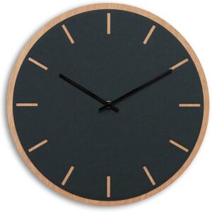 Hemverk Horloge murale en linoleum gris D38cm