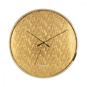 Present Time Horloge murale disco metal or d40cm