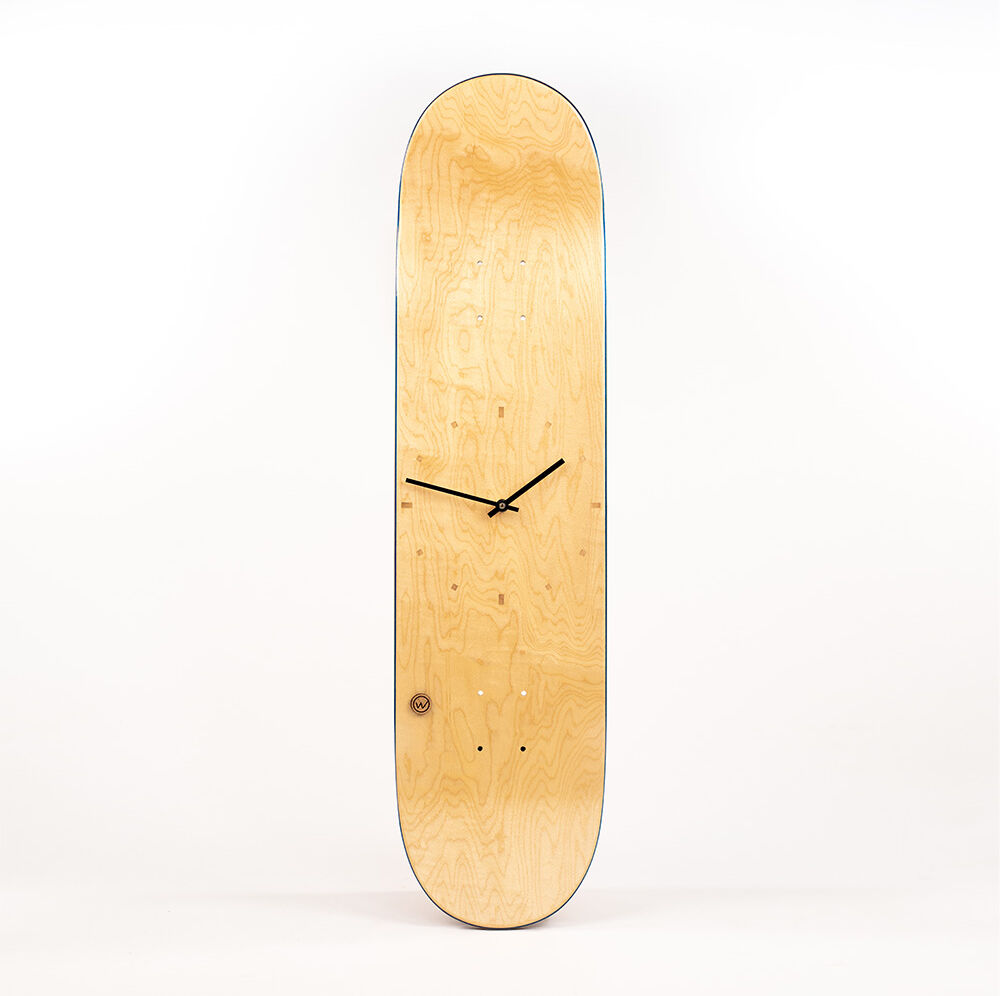 Woodstache Horloge Skate en bois L81 cm