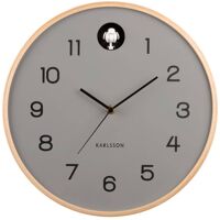 Present Time horloge murale coucou gris diam 31,5cm