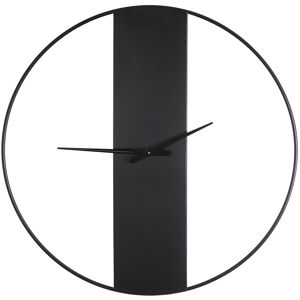 Maisons du Monde Horloge murale en métal noir D100