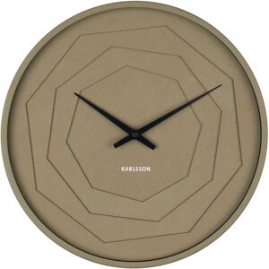 Present Time Horloge layered origami mdf vert