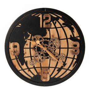 Amadeus Horloge 65cm noir en métal H1