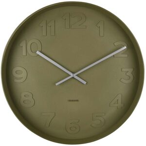 Karlsson Horloge murale ronde D51cm vert mousse