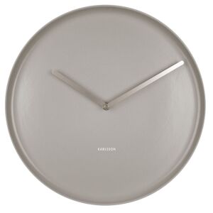 Present Time Horloge plate en porcelaine gris diam 35cm