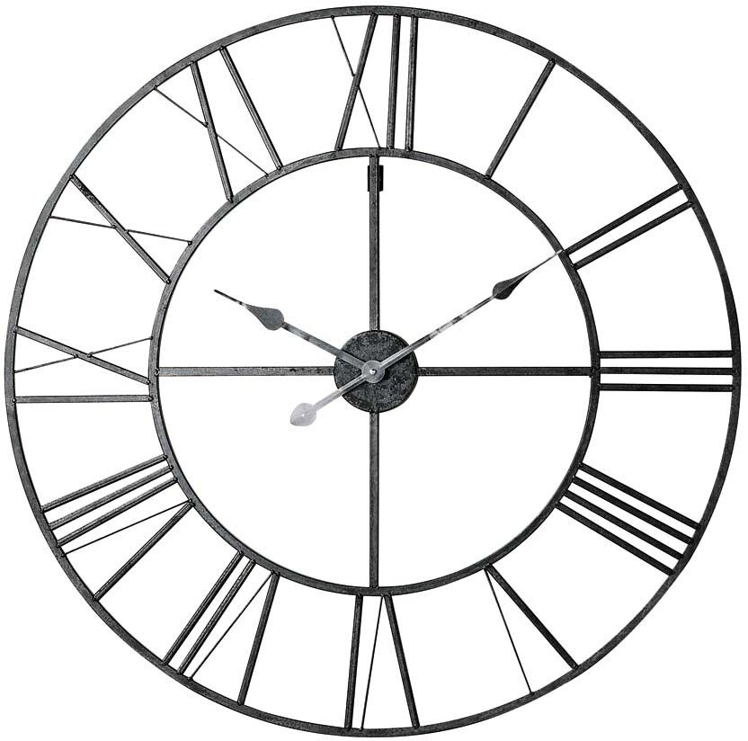 Maisons du Monde Horloge en métal noir D80 Maisons du Monde Horloge en métal noir D80