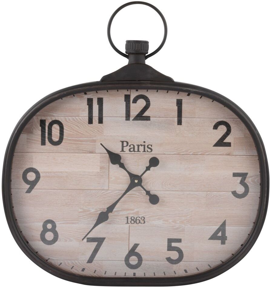 Maisons du Monde Horloge gousset en métal 60x64