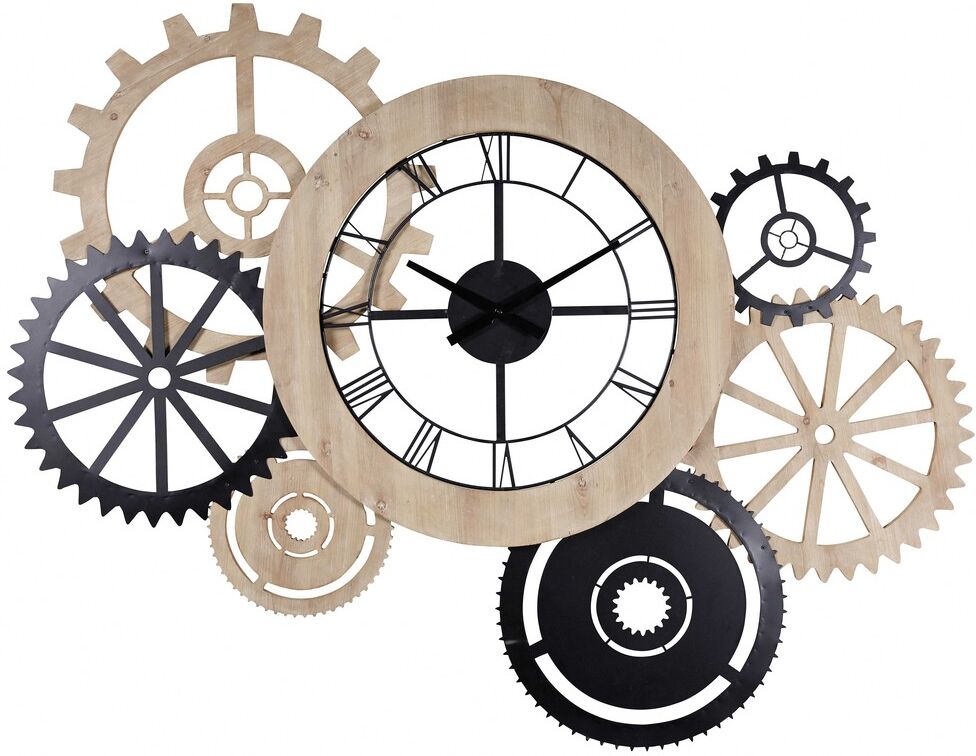 Maisons du Monde Horloge indus bicolore 145x109 Maisons du Monde Horloge indus bicolore 145x109