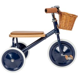 Banwood Tricycle vintage en metal bleu marine