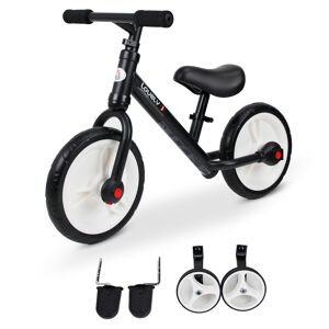 Homcom Velo draisienne enfant roulettes & pedales amovibles selle reglable