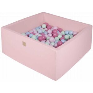 MeowBaby Piscine À Balles Rose Pastel 300 Balle Menth/Bleu/Rose Clai/Rose Paste