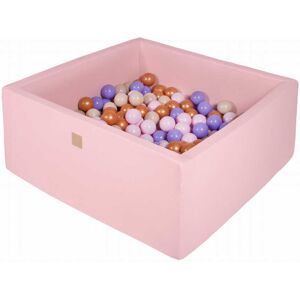 MeowBaby Piscine À Balles Rose Pastel 200 Balle D'or/Beige/Rose/Chauffage