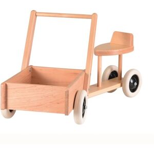 Egmont Toys Porteur bebe avec chariot a pousser en bois fabrique en Europe