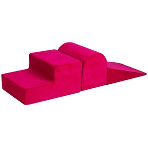 MeowBaby Aire De Jeux en Mousse Magenta 3 elements sans piscine a balles