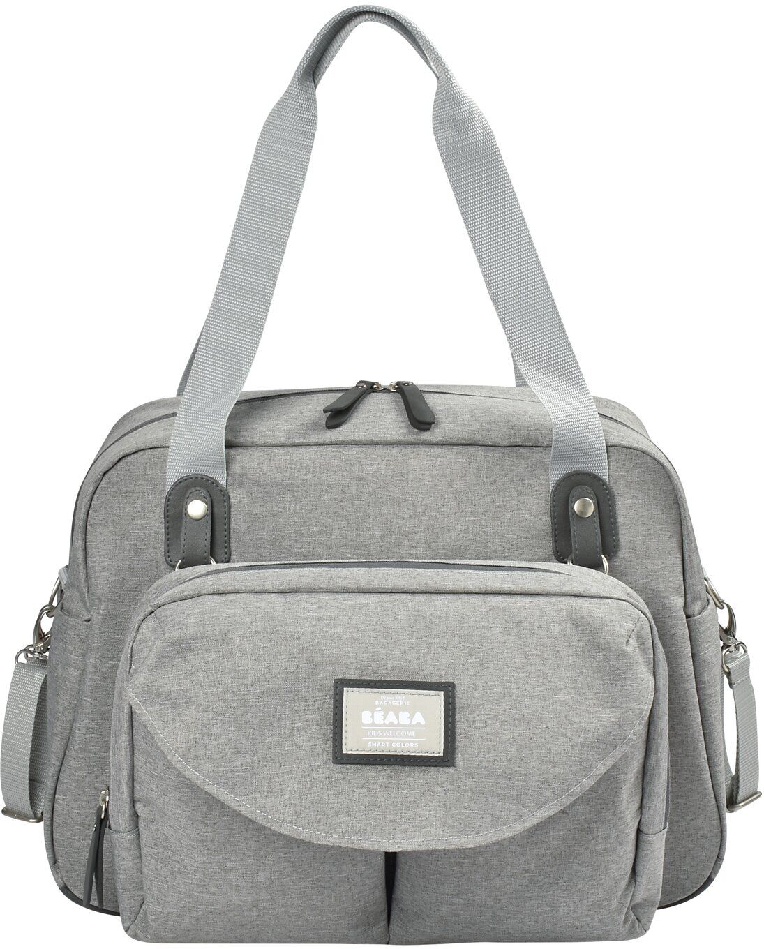 Béaba Sac à langer iconique grand volume 23 L gris chiné