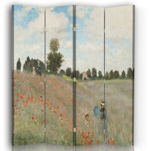 Legendarte Paravent Le Champ des Coquelicots - Claude Monet 145x180cm (4 volets)