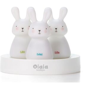 Olala Lot de 3 veilleuses nomades lapin Leo, Leni & Lila