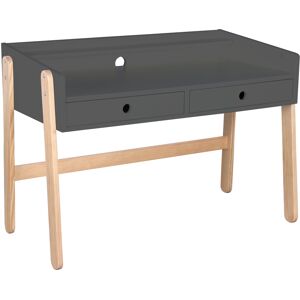 Nordic Factory Bureau enfant evolutif gris effet bois 55x107