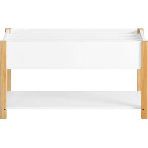 SoBuy Meuble de rangement a livres et jouets pour enfants effet bois blanc