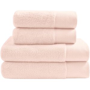 Sensei Maison Ensemble de bain 4 pieces en coton peigne Zero Twist Poudre