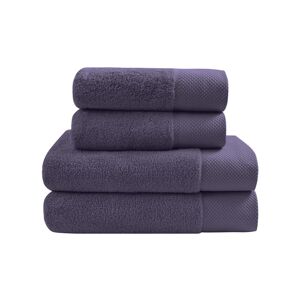 Sensei Maison Ensemble de bain 4 pieces en coton peigne Zero Twist Myrtille