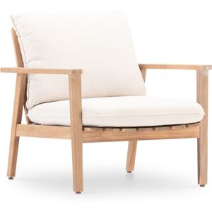 Defora Home Pack 2 fauteuils jardin en bois- Cannes