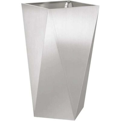 Helloshop26 Jardinière moderne design extérieur argenté 40 x 40 x 75 cm - Publicité Helloshop26 Jardinière moderne design extérieur argenté 40 x 40 x 75 cm - Publicité