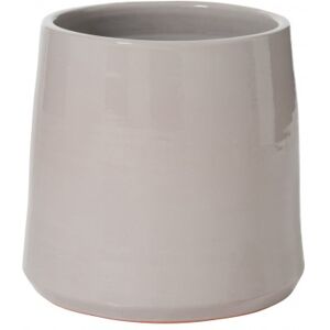 LANADECO Cache-pot ceramique gris H27cm