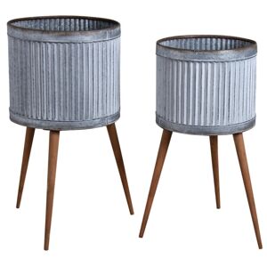 Aubry Gaspard Cache-pots sur pieds zigzag