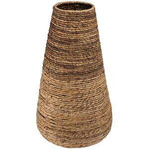 MACABANE Cache pot grand modèle en tissage d'abaca naturel