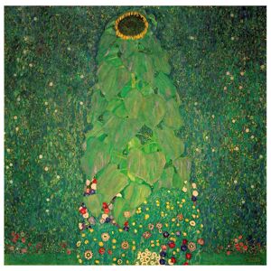 Legendarte Tableau impression sur toile Le Tournesol Gustav Klimt 90x90cm