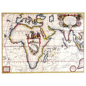 Legendarte Tableau cartographie ancienne carte No.18 80x100cm