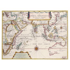 Legendarte Tableau cartographie ancienne carte No.7 80x100cm