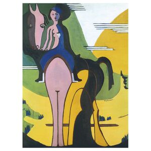 Legendarte Tableau Female Rider Ernst Ludwig Kirchner 60x80cm
