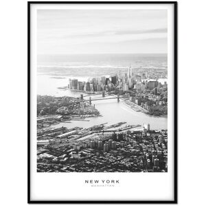 Momark Affiche avec cadre noir - Photographie New York - 50x70