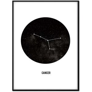 Momark Affiche avec cadre noir - Cancer - 50x70