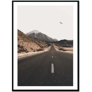 Momark Affiche avec cadre noir - Autoroute - 50x70