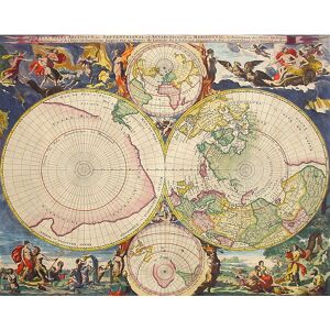 Legendarte Tableau cartographie ancienne carte No. 67 80x100cm