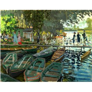 Legendarte Tableau Baigneurs a la Grenouillere Claude Monet 80x100cm