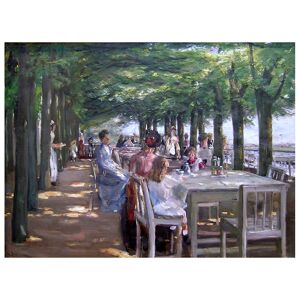 Legendarte Tableau La Terrasse Du Restaurant Jacob Max Liebermann 60x90cm