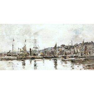 Legendarte Tableau - Le Port de Honfleur - Eugene Boudin 40x80cm