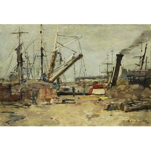 Legendarte Tableau - Les Chalutiers - Eugene Boudin 60x90cm