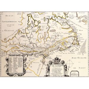 Legendarte Tableau - Cartographie - Ancienne Carte No. 11 80x100cm