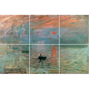 Legendarte Tableau impression Soleil Levant - Claude Monet 100x150cm