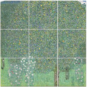 Legendarte Tableau Rosiers Sous Les Arbres - Gustav Klimt 150x150cm