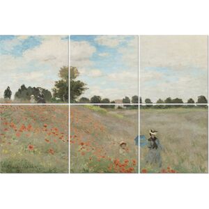 Legendarte Tableau Le Champ Des Coquelicots - Claude Monet 100x150cm