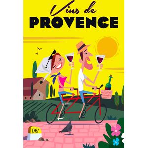 Hexoa Tableau vive la provence imprime sur toile 80x120cm