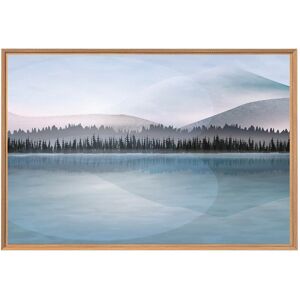 Ceanothe Tableau mural encadre peinture d'un paysage 65x97 cm